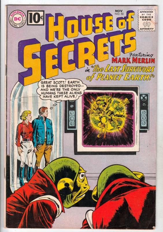 House of Secrets #50 (Nov-61) VG/FN+ Mid-Grade Mark Merlin