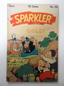 Sparkler Comics #56 (1946) VG Condition tape on top left