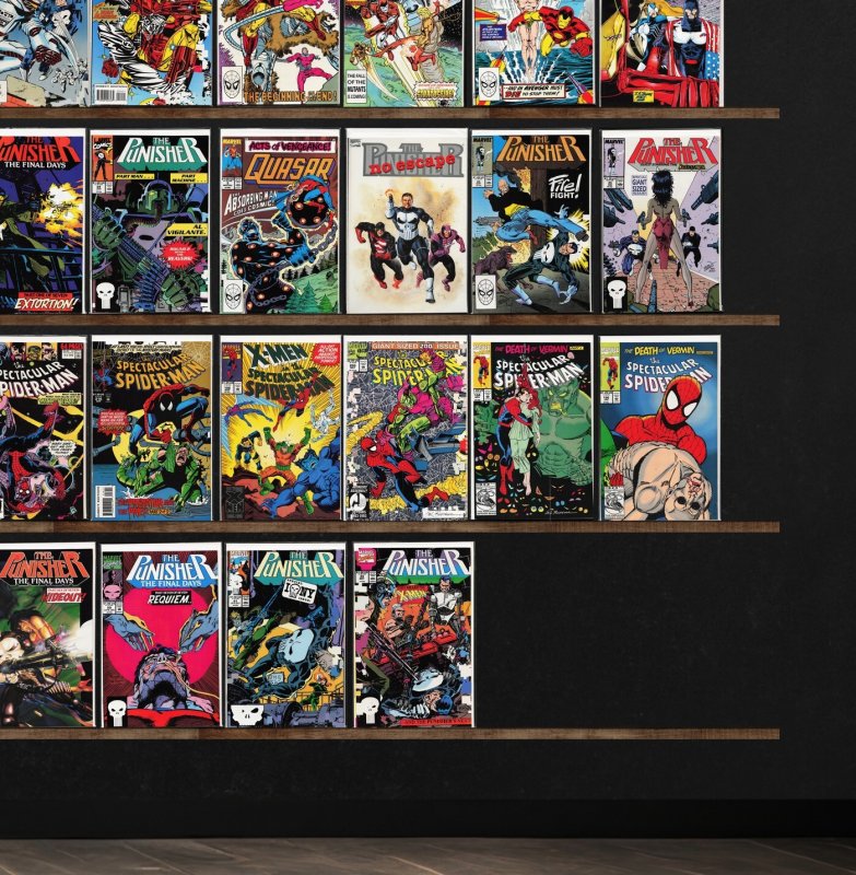 Huge Lot 150+ Comics with Silver Surfer, The Punisher, Solo Avengers & More!