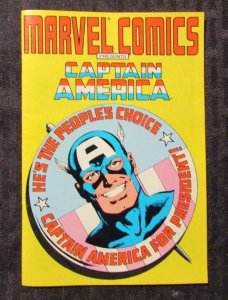 1987 Marvel Comics Presents CAPTAIN AMERICA For President FN+ 6.5 Ashcan Mini