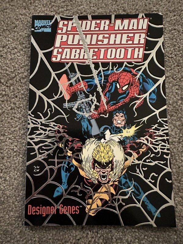 SPIDER-MAN PUNISHER SABRETOOTH Designer Genes Marvel 1993