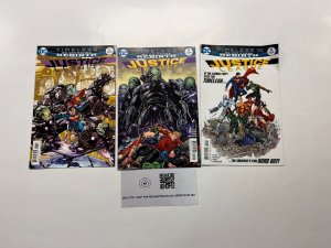 3 Justice League DC Comics Books #15 16 17 Hitch DC Rebirth 40 JW13