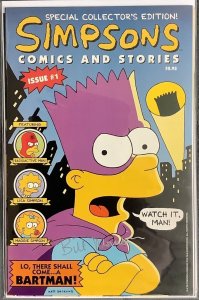 Simpsons Comics and Stories #1 (1993, Bongo) Autographed by Bill Morrison NM/MT