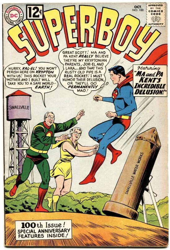 SUPERBOY #100 1962-SPECIAL ANNIVERSARY ISSUE-first DR. XANDU