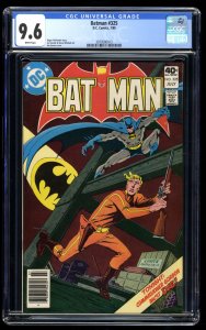 Batman #325 CGC NM+ 9.6 White Pages Jim Aparo Cover!