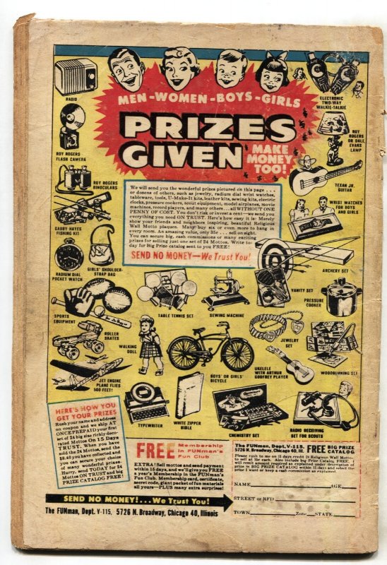 The Avenger #3--1955-- robot cover-- Bob Powell --comic book