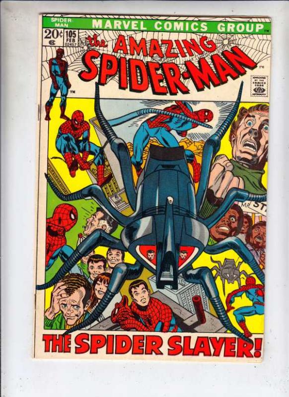 Amazing Spider-Man #105 (Feb-72) VF/NM+ High-Grade Spider-Man