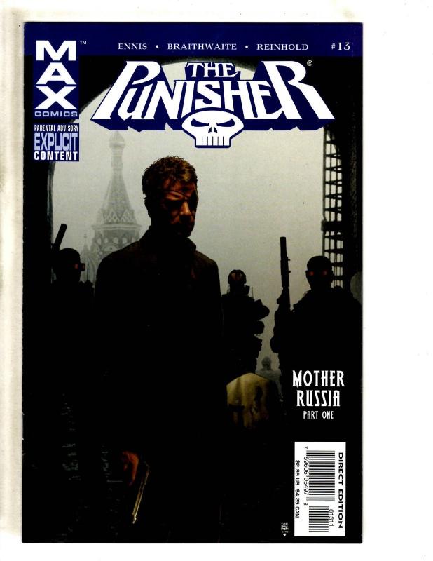 Lot Of 10 Punisher Marvel Comic Books # 1 2 5 8 9 10 11 12 13 14 Defenders CR35