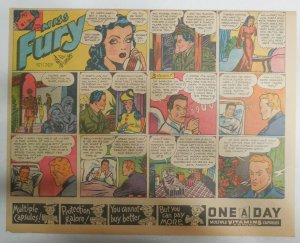 Miss Fury Sunday by Tarpe Mills from 6/4/1944 Size: 11 x 15  Very Rare Year #4