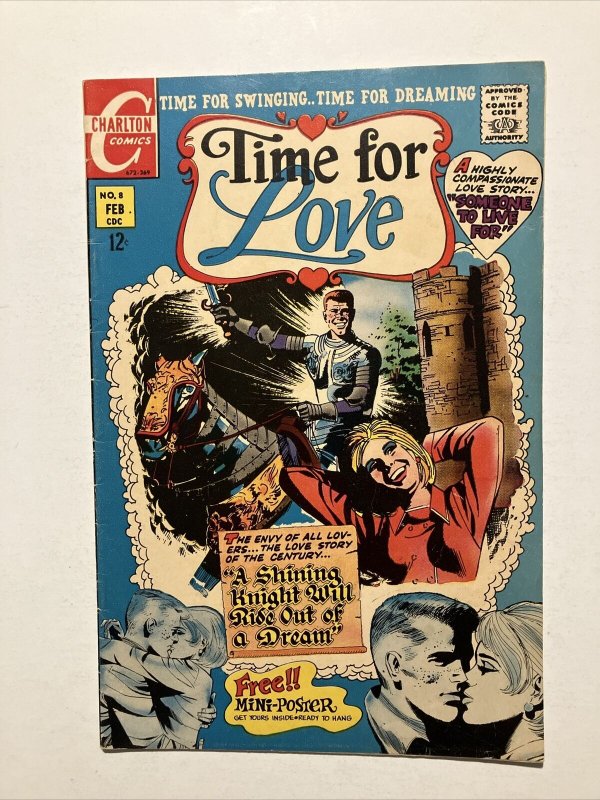 Time For Love #8 & #15 Set Silver Age Vintage Romance Charlton Comics 1969