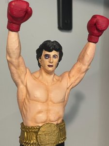 Rocky Balboa - Painted Figurine (3D PLA Printed Personal Collection)