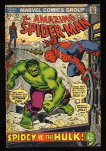 Amazing Spider-Man #119 VG 4.0 Vs Incredible Hulk!
