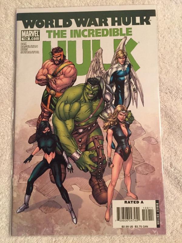 WORLD WAR HULK--THE INCREDIBLE HULK-#'s 109,110,111 / 2007-MARVEL