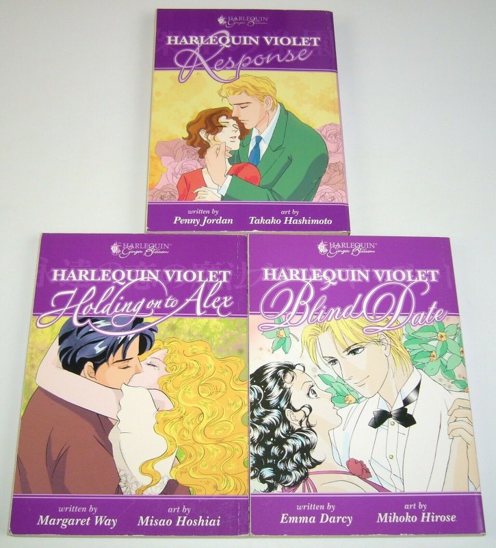 Harlequin Violet lot of (3) VF/NM complete set - dark horse manga - blind date