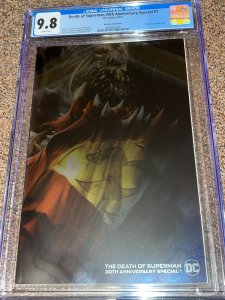 Death of Superman 30th Anniversary Special 1, Mattina Foil Variant 2022, CGC 9.8