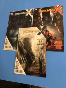 Weapon X #'s 8,9 & #10 (2017) NM + / -