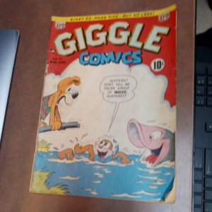 GIGGLE COMICS #71 GOLDEN AGE 1950 acg cartoon funny animal american group key