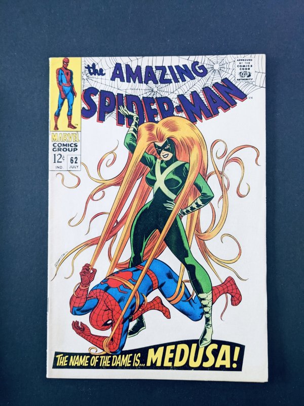 The Amazing Spider-Man #62. (1967) Romita Cover Art/Medusa VF/NM