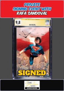 ABSOLUTE SUPERMAN #15 MAIN CGC SS 9.8 RAFA SANDOVAL PRIVATE SIGNING PRESALE