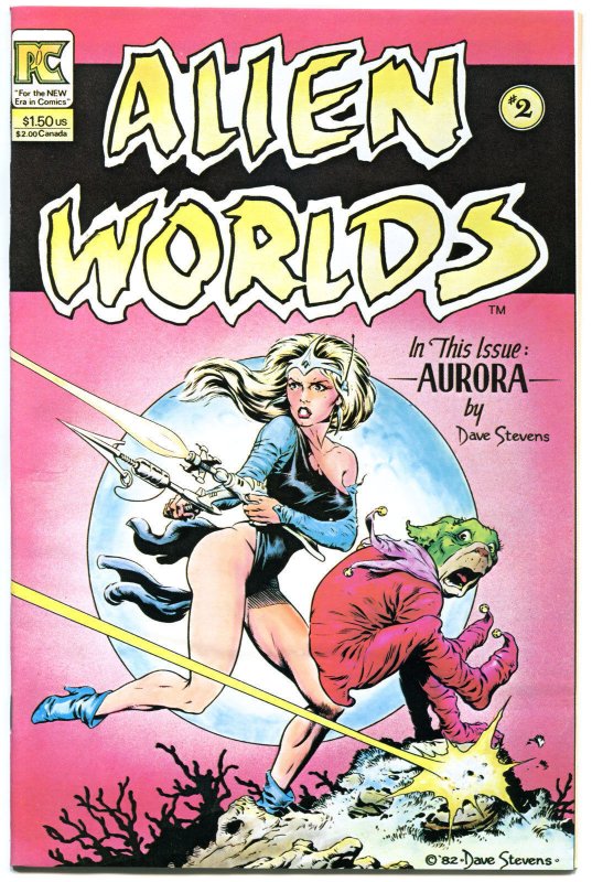 ALIEN WORLDS #2, VF+, Dave Stevens, Pacific Comics, 1983, more DS in store