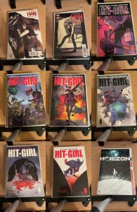 Lot of 9 Comics (See Description) Hit Girl, Han Solo, Star Wars, Horizon