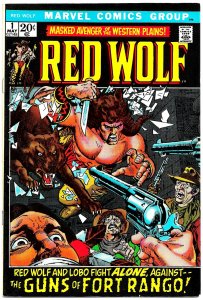 MARVEL SPOTLIGHT #1 + RED WOLF #1 & 2 (1971-72) 8.0 VF • Adams & Kane covers!