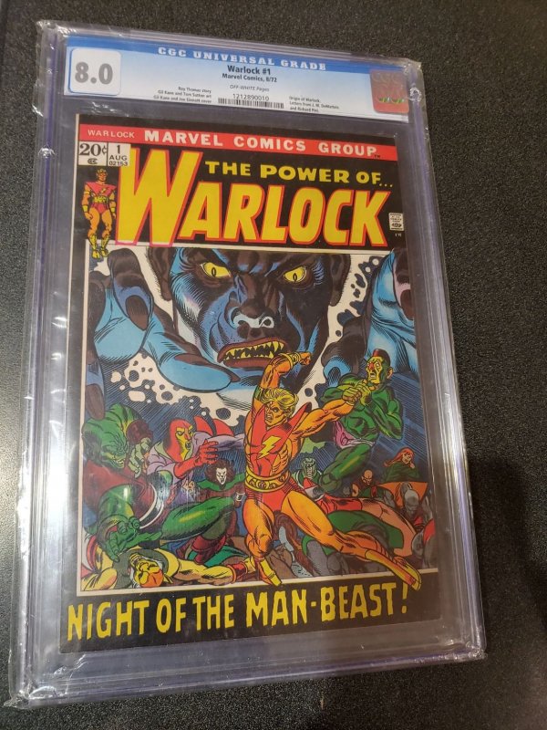 WARLOCK #1 CGC 8.0 ORIGIN OF WARLOCK