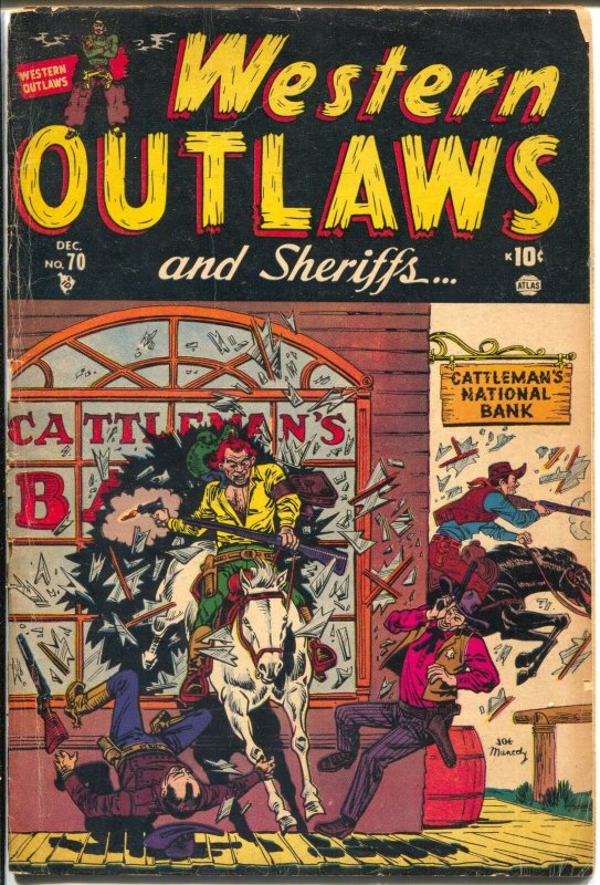 Western Outlaws #70 1951-Atlas-Joe Maneely-George Tuska-G/VG