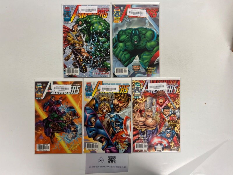 5 The Avengers Marvel Comic Books # 1 10 11 12 14 Iron Man Defenders 10 JS40