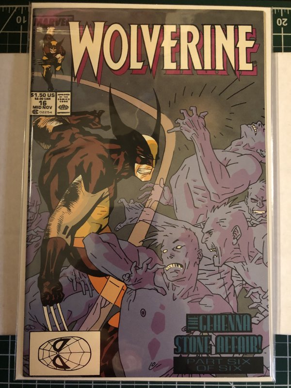 Wolverine #9, 11, 12, 13, 14, 15, 16, 18, 19 NM- condition, MISSING 10 and 17