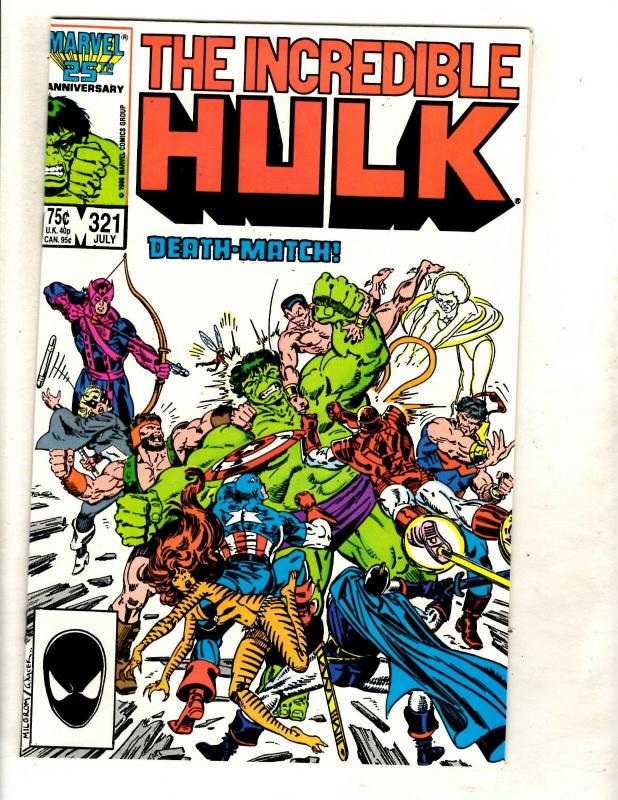 10 Incredible Hulk Marvel Comics # 321 322 344 451 452 453 454 455 456 457 JF14