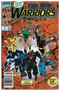 New Warriors #1 Cover A 1st Print Bagley Marvel 1990 EB122