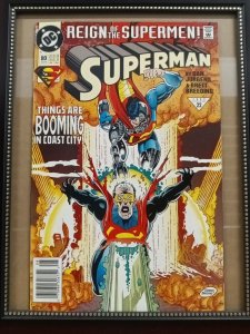 Superman #80 Newsstand Cover (1987-2006) DC Comics.  P01