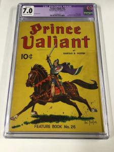 Feature Book 26 Prince Valiant Only Hal Foster Comic Book Art Cgc 7.0 B-1 Rare