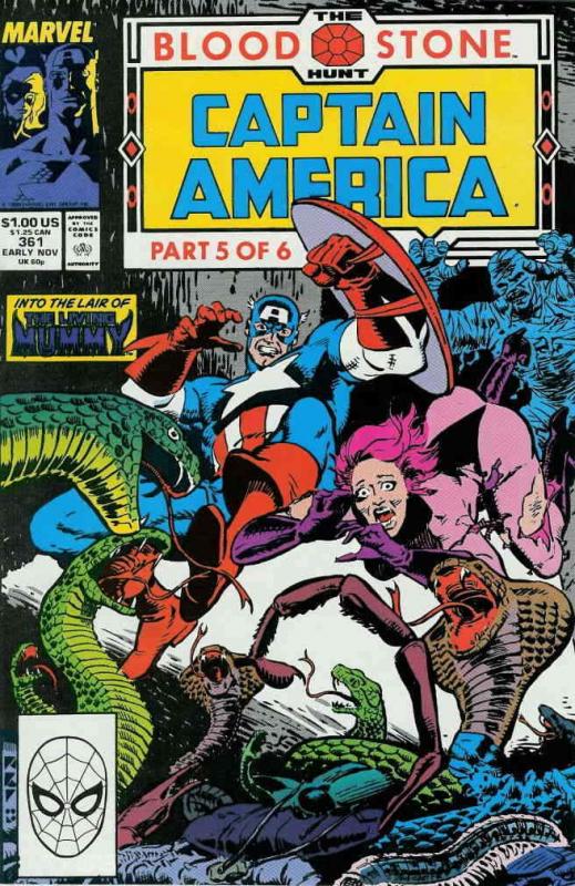 Captain America (1st Series) #361 VF/NM; Marvel | save on shipping - details ins