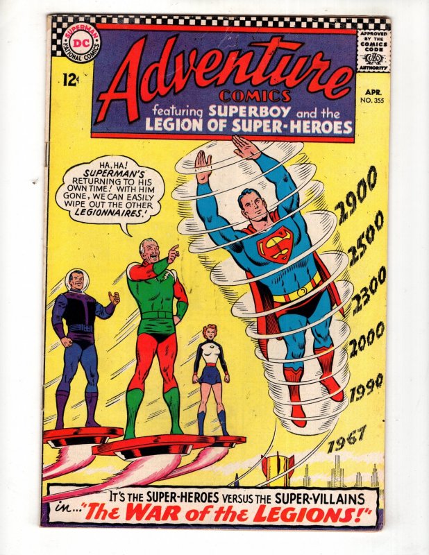 Adventure Comics #355 (1967) THE WAR OF THE LEGIONS!    / ID#545