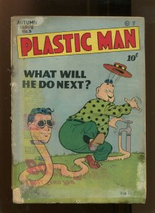 PLASTIC MAN #9 (2.0) WHAT WILL HE DO NEXT 1947