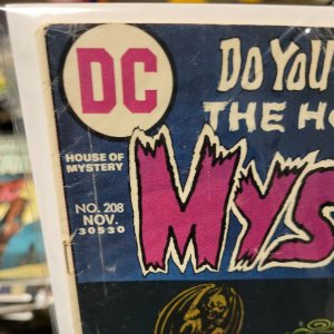 House of Mystery 208 Classic Cemetery Cover  