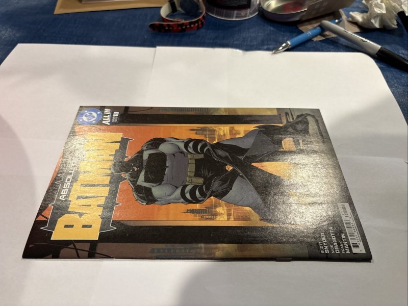 Absolute Batman (2024)  #1 (VF) DC Comics 1st Print !! Tear Back Cover