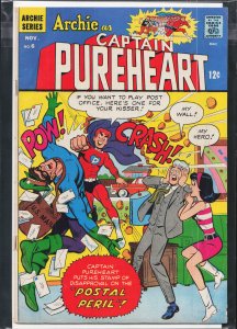 Archie as Captain Pureheart #6 (1967)