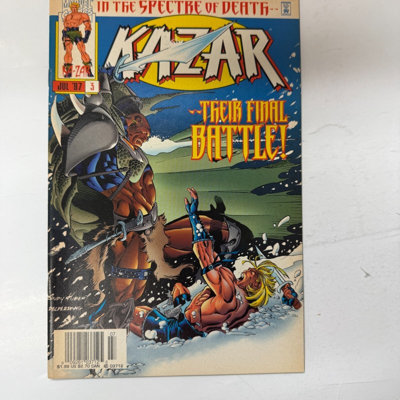 Ka-Zar #3 VF-NM Marvel Comic Book Creation 30 ET18