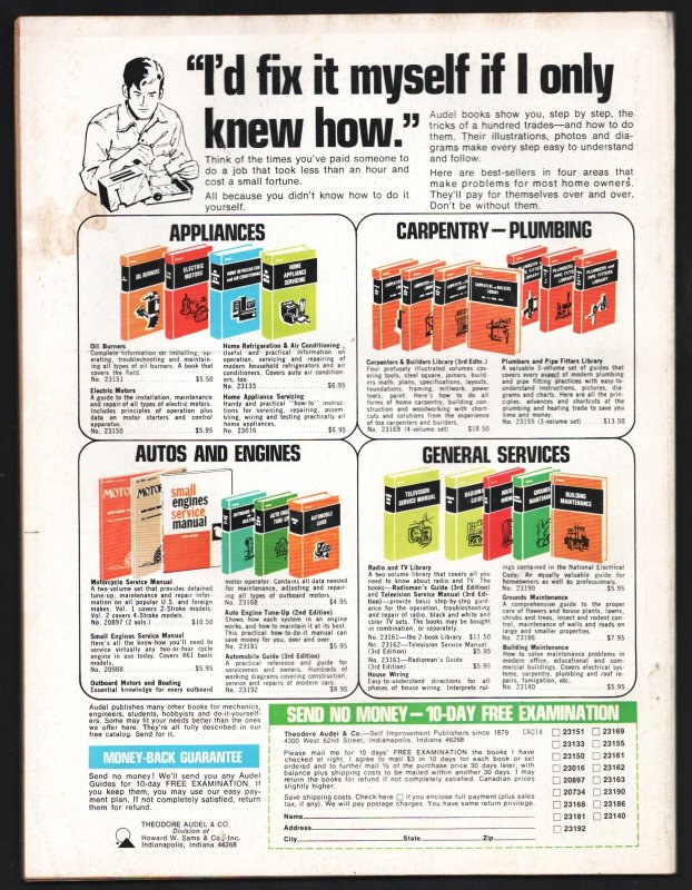 Action For Men 1/1974-Texas Cycle Gang Torture Camp-Corpse Snatching Devil Dogs