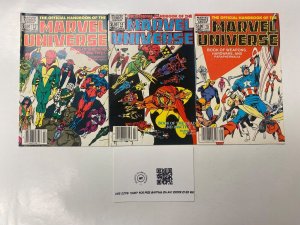 3 Official Handbook of the Marvel Universe MARVEL comic book #13 14 15 36 KM8