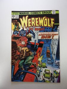 Werewolf by Night #21 (1974) FN+ condition MVS intact stamp back cover