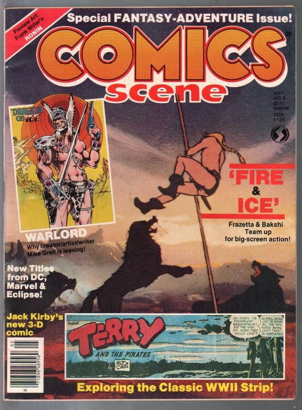 Comics Scene #9 1983-Frazetta Fire & Ice-Jack Kirby-3-D Comics-FN