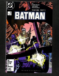 Batman #406 Year One Part 3 Frank Miller!