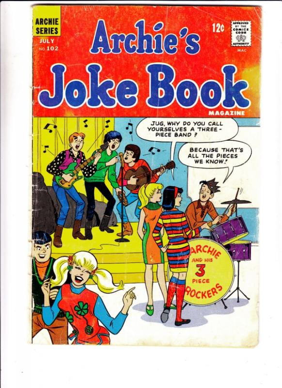 Archie's Joke Book #102 (Jul-66) GD/VG Affordable-Grade Archie, Betty, Veroni...