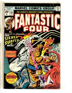 Fantastic Four # 155 VF Marvel Comic Book Thing Human Torch Silver Surfer JL8