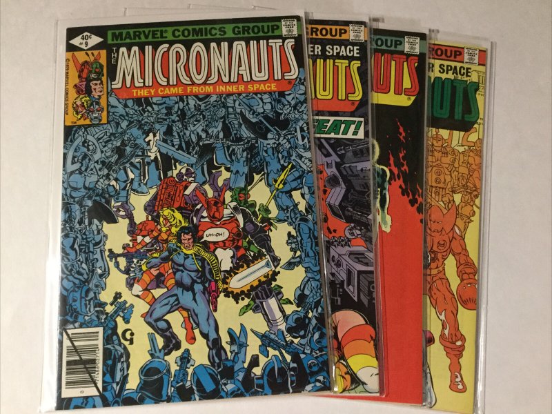 Micronauts 9-12 9 10 11 12 Lot Set Run Nm Near Mint Marvel Comics