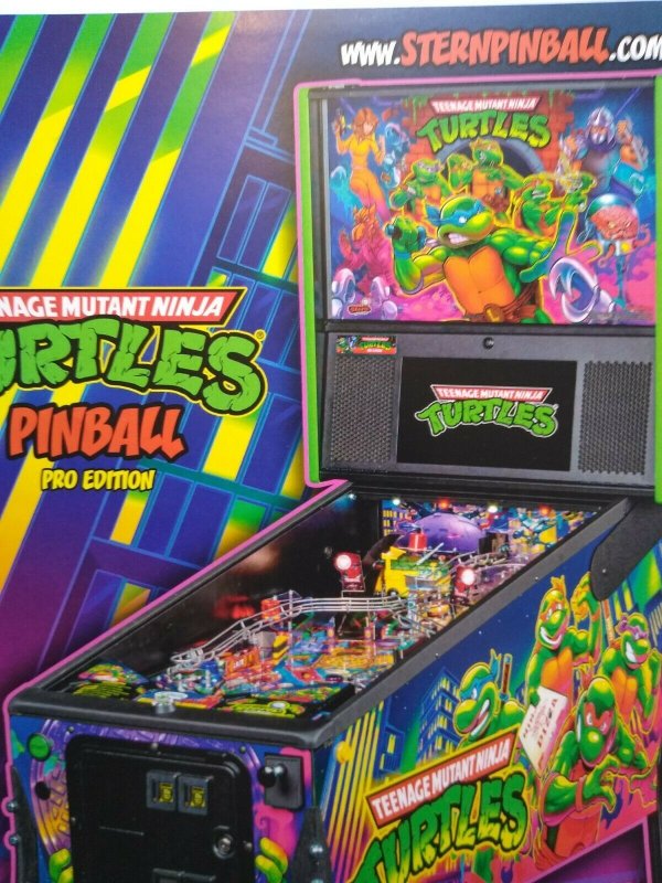 Teenage Mutant Ninja Turtles Pro Edition Pinball FLYER Artwork Game Sheet TNMT 